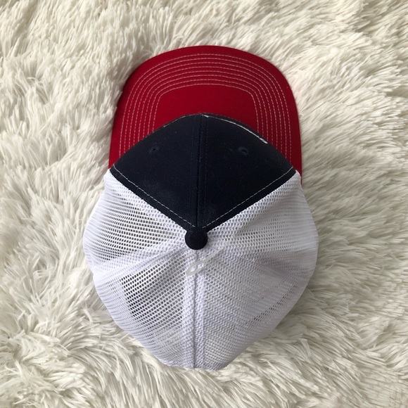 OUTDOOR CAP • Saltwater Cowboys Charleston Embroidered Snapback Hat Red/ Navy - Picture 5 of 12